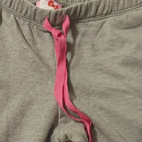 Hello Kitty Logo Gray Sweatpants XS to Small - Picture 6 of 7